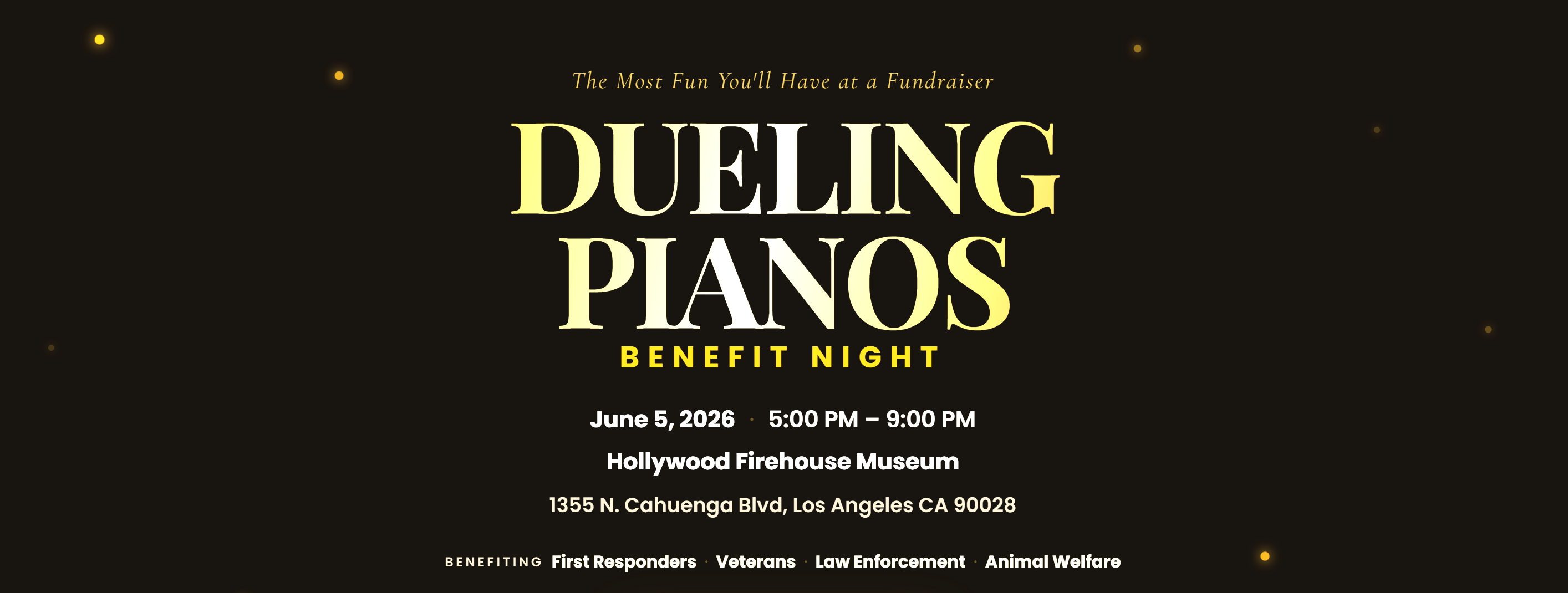 Dueling Pianos Benefit Night Hollywood